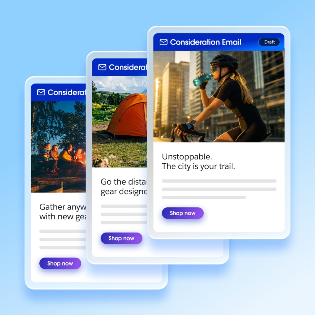 Content variants personalized per customer